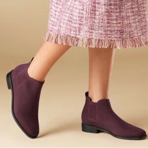Vivaia Ryan Pro Chelsea Square-toe Water-Repellent Ankle Boots Burgundy 41.5
